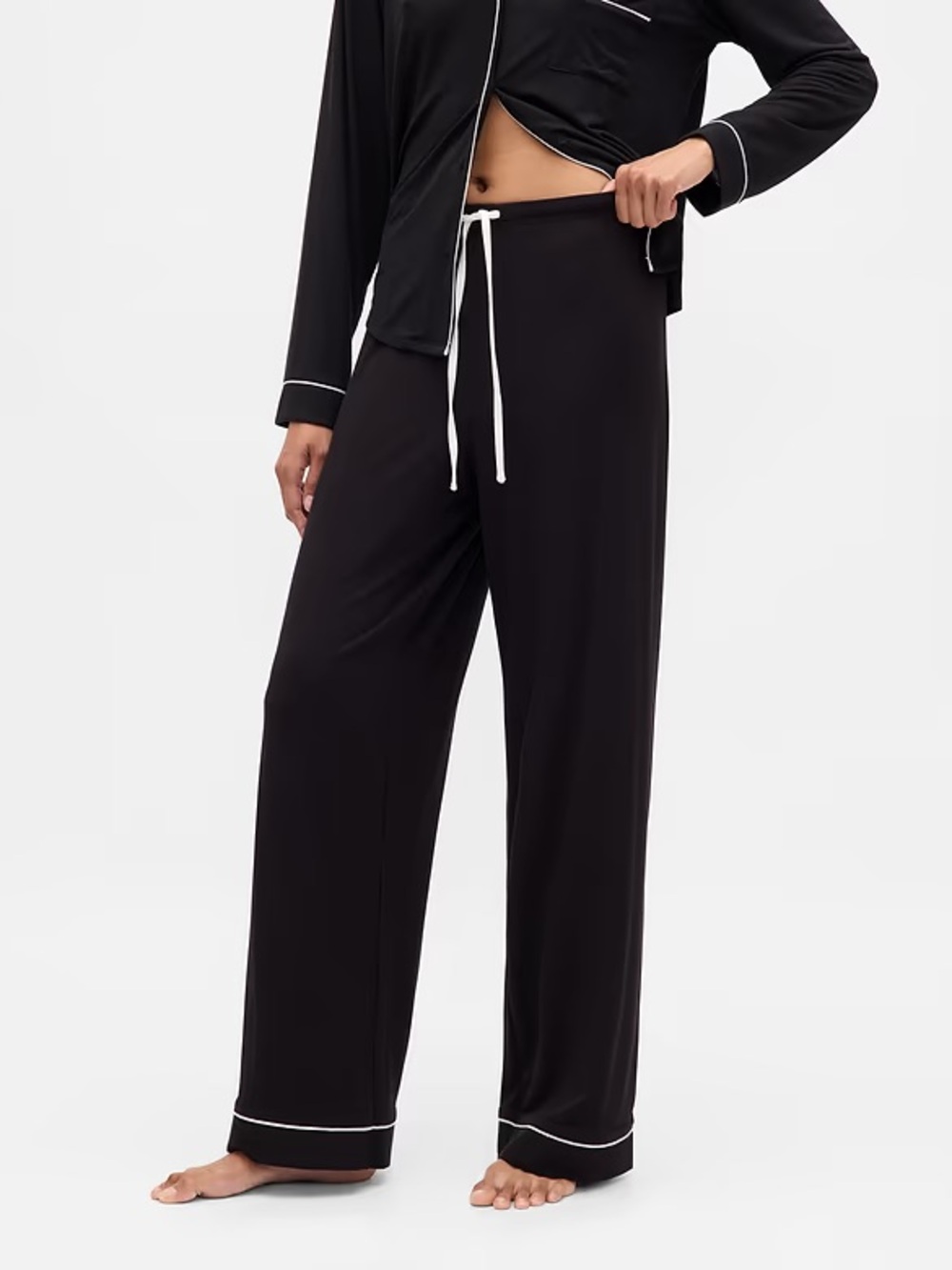 Gap | Women’s Black SoftMade Modal Pajama Set - Picture 8 of 12